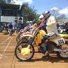 Flat Trackers, as seen from the infield, joined by Curtis.